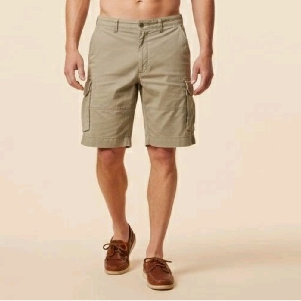 Polo Ralph Lauren Khaki Cargo Shorts Classic‎ Fit Cotton Gellar Utility